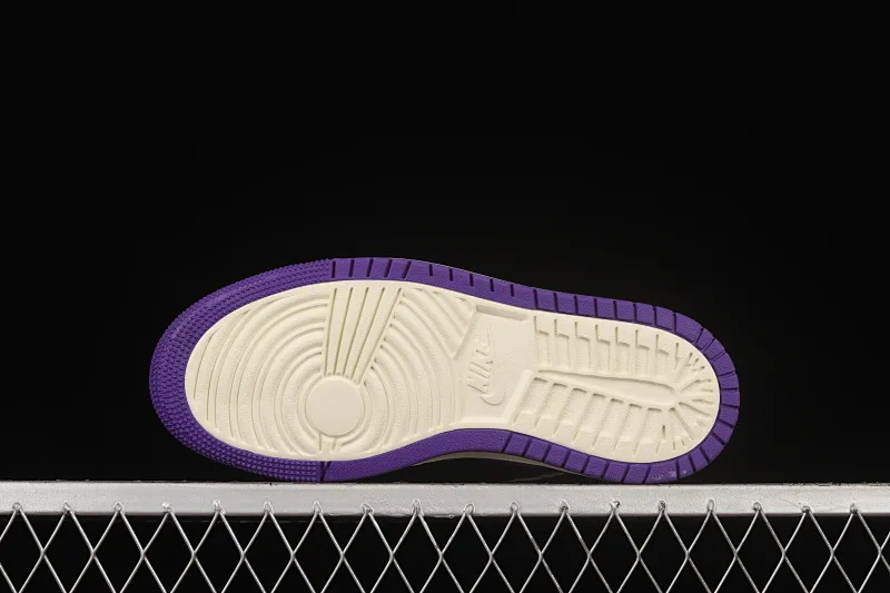 All categories Air Jordan Jordan series basketball shoes Air Jordan 1 High Air Jordan 1 Zoom CMFT AJ Joe 1 black and purple color CT0979-505